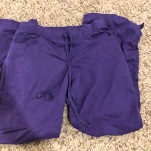Greys anatomy scrub pants purple size XSP